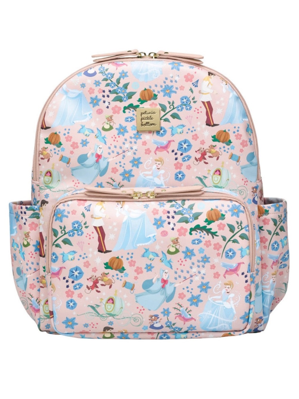 Petunia Pickle Bottom Pink Cinderella Pattern Kids Backpack - Picture 4 of 9